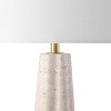 Naveen Travertine Table Lamp - CTL1082 - Travertine/White - Safavieh Couture - 3 of 4