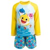 Pinkfong Mommy Shark Daddy Shark Baby Shark Rash Guard and Swim Trunks Toddler - 4 of 4