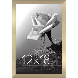 Americanflat 12x18 Poster Frame with Polished Plexiglass - Gold Picture Frame with Engineered Wood - Epic Collection - 1 of 4