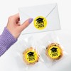Big Dot of Happiness Class of 2025 Yellow Grad Party Envelope Seal Stickers, Round Circle Stickers to Seal Cards, Graduation Envelope Seals, 120 Count - 4 of 4