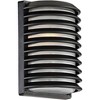 John Timberland Mid Century Modern Wall Light Sconce Black Hardwired 7 1/2" Fixture Frosted Glass for Bedroom Bathroom Living Room - 4 of 4