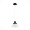 Hunter Fans 7" Onyx Bengal Mini Pendant Ceiling Light, Modern Metal Finish, 1 Bulb, Dimmable, Perfect for Any Space - 2 of 4
