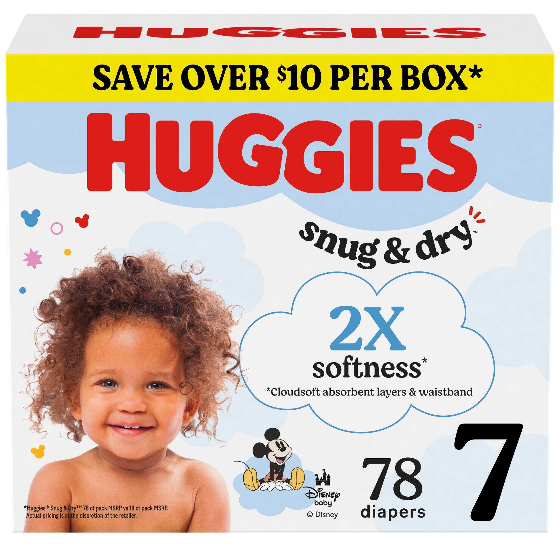 Huggies Snug & Dry Diapers   - Size 7 - 78ct