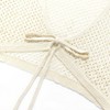Front Tie V Neck Crochet Sweater Caridigan Long Sleeve Mesh Cover Up Tops Sheer Cardigan - 2 of 4