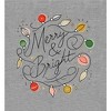 Merry & Bright Christmas Lights Women's Crew Neck Short Sleeve Crop Tee - 2 of 3
