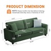 83" Teddy Velvet Handmade Ergonomic 3-Seat Sofa with 850 lb Support, Removable Cushion & Wide Armrests for Living Room， Bedroom and Apartment - 3 of 4