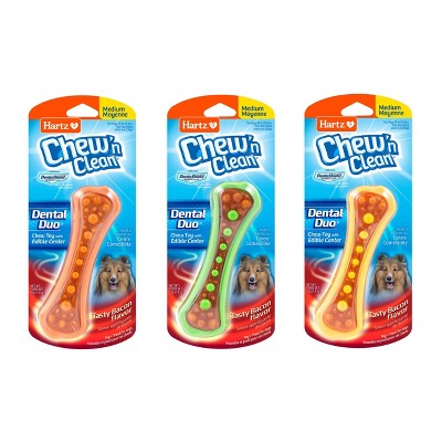 Medium Assorted Nylon Bacon Flavored Dental Chew Toy
