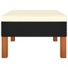 vidaXL Footstool Poly Rattan and Solid Eucalyptus Wood - 2 of 4