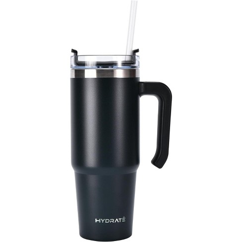 HYDRATE Bottles 20 Oz Travel Tumbler with Handle - Black - image 1 of 4