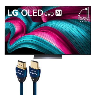 LG LG OLED65C5PUA 65 Inch 4K OLED evo C5 Smart TV with AudioQuest SKY 3m HDMI Cable