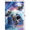 Trends International James Booker - Galaxy Cat Sharks Unframed Wall Poster Prints - 3 of 4
