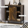 NicBex Sideboard Cabinet with Sliding Barn Door Farmhouse Kitchen Cabinet with Adjustable Shelf for Kitchen,Living Room,Brown - 4 of 4