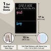 Juvale Gender Reveal Game For Baby Showers with 144 Girl or Boy Voting Stickers, Cast Your Vote Sign with Stand for Party Decor - 4 of 4