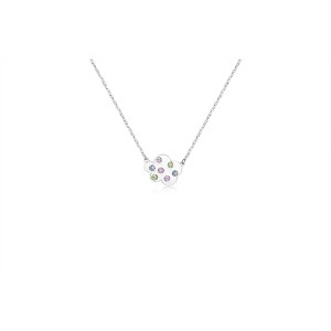 Chanteur Hypoallergenic Kids Jewelry Accessories Clouds Crystal White Gold Palladium Plating Necklace Pendant - 1 of 1