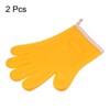 Unique Bargains Heat Resistant Kitchen Textiles Soft Lining Silicone Oven Mitts 2 Pcs - 3 of 4