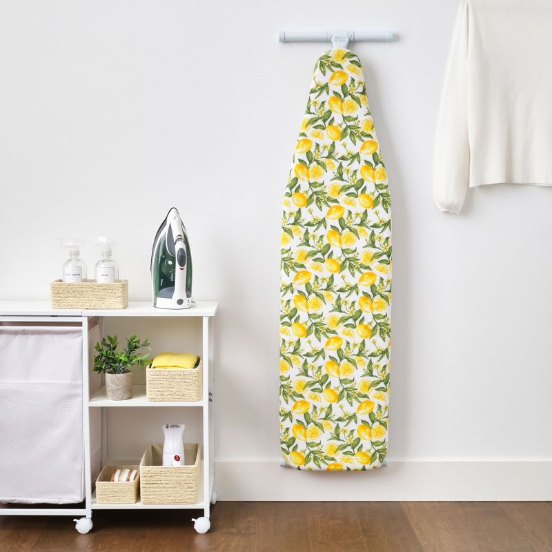 Juvale Ironing Board Padded Cover, Lemon Print Design (15 x 54 Inches), 2 of 12