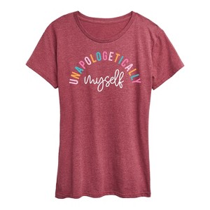 Women's - Instant Message - Unapologetically Myself Short Sleeve Graphic T-Shirt - 1 of 4