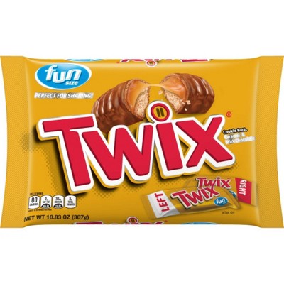 Twix Fun Size Caramel Chocolate Cookie Bar Candy - 10.83oz : Target