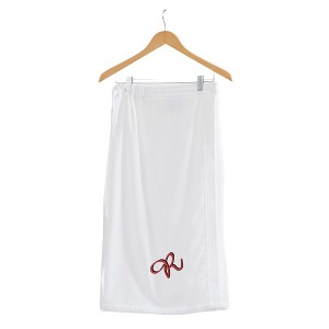 Personalization Mall Bath Time Monogram Towel Wrap - White - 1 of 1