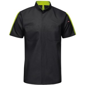 Red Kap Men's Short Sleeve Two Tone Pro+ Work Shirt With Oilblok And Mimix - 1 of 1