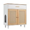 Cat Litter Box Enclosure with Drawer, Hidden Litter Box Furniture Cabinet, Multi-Functional Pet House, Cat Washroom Decorative Side End Table - 4 of 4