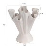 Stoneware Ruffled Vase with Reactive Glaze - 2 of 4