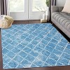 Acekool Geometric  Rug - Machine Washable Non-Slip Indoor Carpet for Living Room, Bedroom, Nursery - 2 of 4