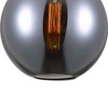 CWI Lighting Glass 1 Light Down Mini Pendant With Smoke Finish - 4 of 4