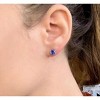 RMZ GOLD NYC Round Yellow and White Gold Tanzanite Stud Earrings (2-Pair) - 2 of 2