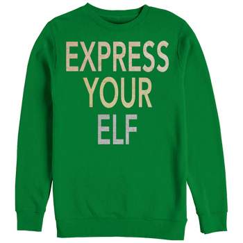 Women's CHIN UP Christmas Express Your Elf Sweatshirt