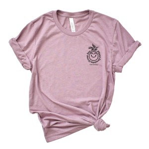 S.W.Smiley Plant Dreams Grow Joy Outline - Women's Short Sleeve Graphic T-Shirt - 1 of 4