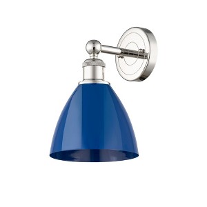 Plymouth Dome - 1 Light Wall Sconce In Industrial Style-12 Inches Tall and 7.5 Inches Wide - 1 of 1