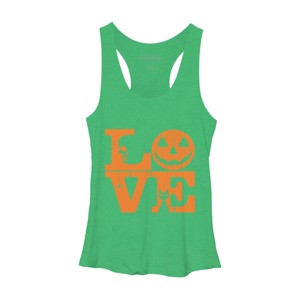 Women's Design By Humans Halloween Love Night Creepy Cute Fun By RedBirdLS Racerback Tank Top - 1 of 3