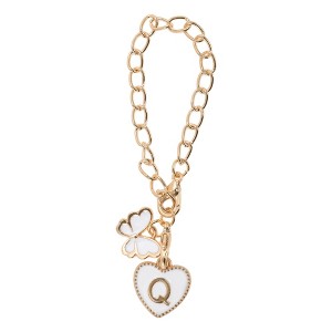 Unique Bargains Butterfly Heart Cup Chain Charm Water Cup Pendant 1 Pc - 1 of 4