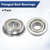Unique Bargains Chrome Steel Durable Multipurpose Use Flanged Ball Bearing - 4 of 4