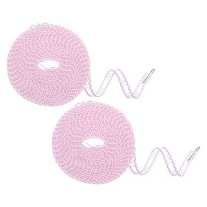 Unique Bargains Plastic Windproof Non-Slip Portable Travel Clothesline 2 Pcs - 1 of 4