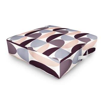 Colour Poems Patterned Geometric Shapes CCI Outdoor Floor Cushion - Deny Designs