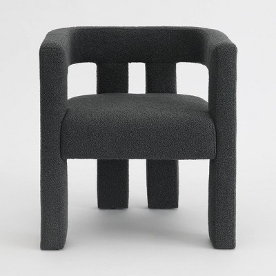 Set of 2 24" Wide Boucle Upholstered Armchair - Kinwell