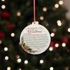 Dicksons Missing You at Christmas Red Holly 4.25 x 4 MDF Decorative Hanging Ornament - 3 of 4