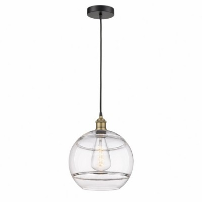 Rochester - 1 Light Cord Hung Mini Pendant In Industrial Style-13.38 Inches Tall and 12 Inches Wide