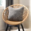 Janan Knit Pillow - Dark Grey/Natural - 20"X20" - Safavieh - 2 of 3
