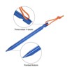 Unique Bargains Tent Stakes Y-Beam with Reflective Pull Rope Kit Aluminum Camping Ground Pegs 1 Set - 4 of 4