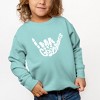 The Juniper Shop Good Vibes Skeleton Toddler Graphic Sweatshirt - 2 of 2