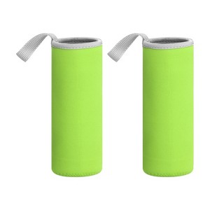 Unique Bargains Elastic Neoprene Commuting Jogging Cycling Insulated Bottle Sleeves 2 Pcs - 1 of 4