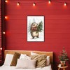 Stupell Industries Christmas Hedgehog & Pine Framed Giclee Art - 3 of 4