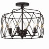 Crystorama Lighting Zucca 4 - Light Semi-Flush Mount in  English Bronze/Antique Gold - 2 of 4