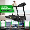 Aukfa 3.5HP Foldable Treadmill with Incline, 12 Programs, 330lb Capacity, LCD Display App Compatible for Home Gym Fitness - 2 of 4