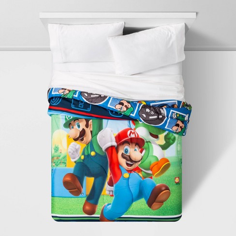 Super Mario Full Trifecta Fun Comforter Target