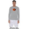 East Central University Adult Sport Long Sleeve Shirt Primary Logo, Athletic Heather - 3 of 4