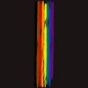 Adult Design By Humans Pride Rainbow Vertical Stripe By alphalezbean T-Shirt - 2 of 2